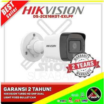 Jual Ds Ce K T Exlpf Hikvision Turbo Hd Mp Dual Light Fixed Bullet