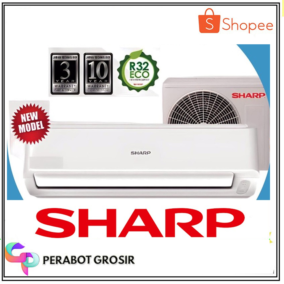 Jual AC SHARP LOW WATT 760W 1 PK PASANG AH A09 BEY Shopee Indonesia