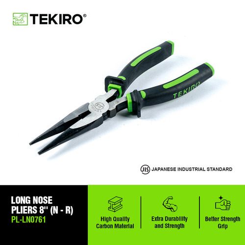 Jual TEKIRO TANG LANCIP 8 INCH 200mm Long Nose Pliers 8 TEKIRO