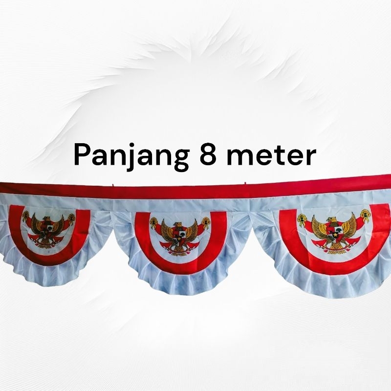 Jual Bendera Background Merah Putih Garuda Bekron Garuda Panjang