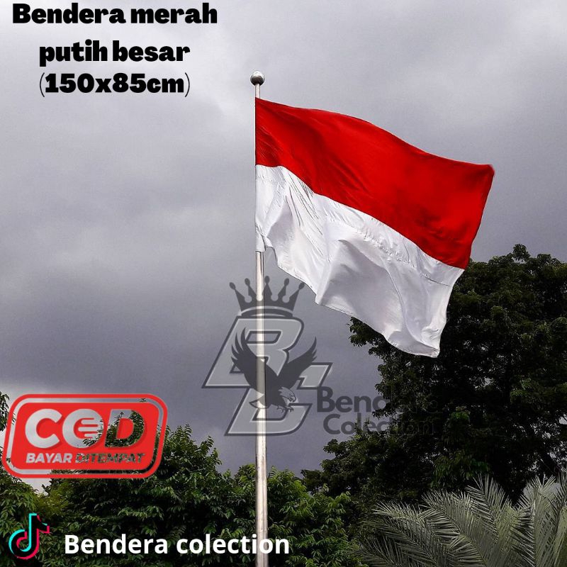 Jual Bendera Merah Putih Besar Ukuran 150x85cm Shopee Indonesia