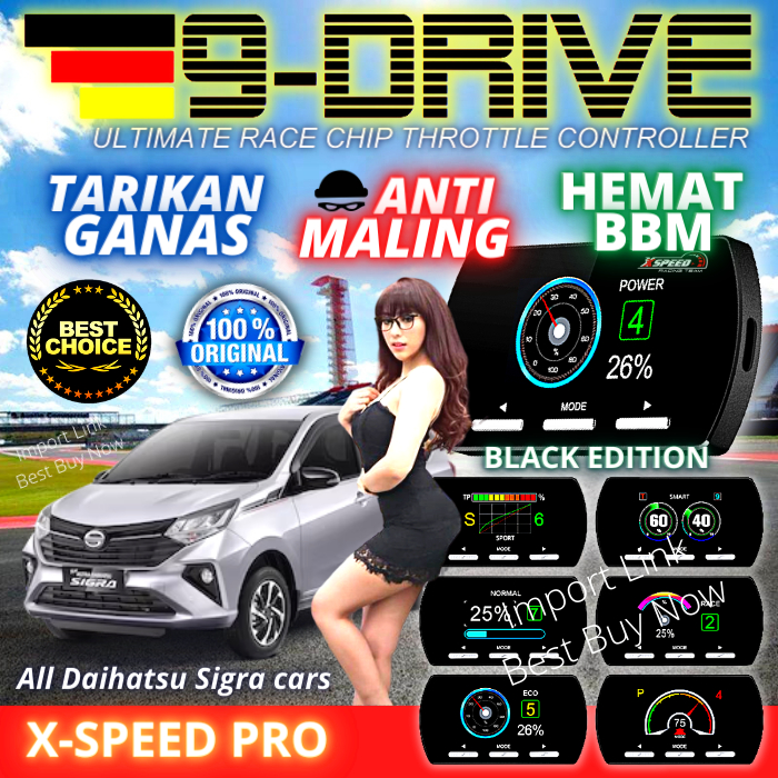 Jual 9 Drive Throttle Controller Piggyback Remap Race Chip Reborn