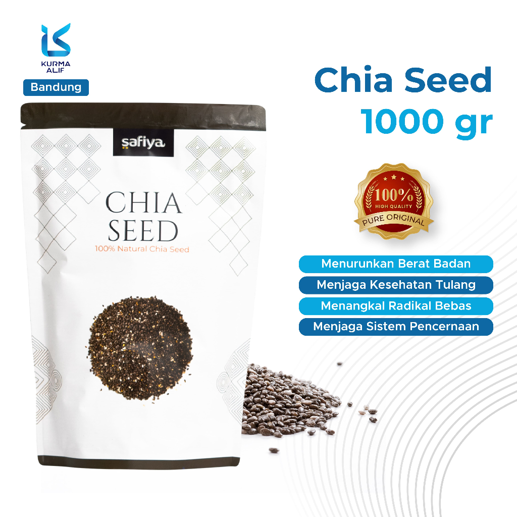 Jual Chia Seed Organic Kg Black Chiaseed Premium Original Super Food