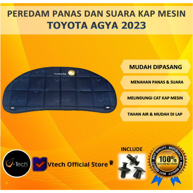 Jual Vtech Peredam Panas Dan Suara Kap Mesin Toyota Agya Shopee