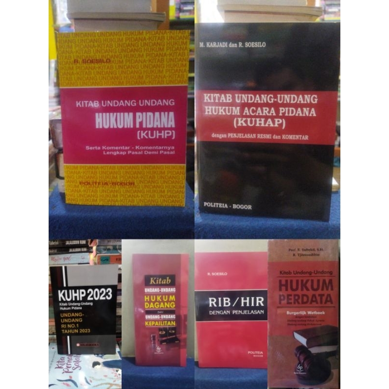 Jual PAKET BUKU HUKUM KUHP KUHAP KUHP 2023 KUHP KUHAP H DAGANG