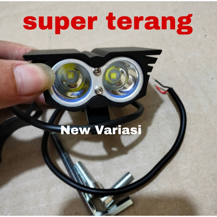 Jual Lampu Tembak LED Cree Owl Ultrafire 2 Mata FULL BESI OWL 2 MATA