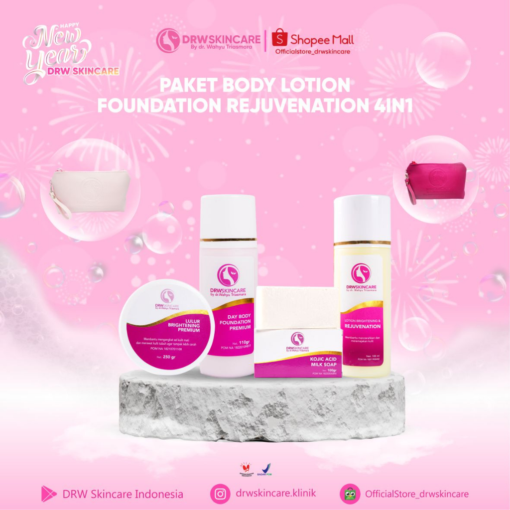 Jual DRW Skincare Paket Body Lotion Rejuvenation 4 Item Shopee