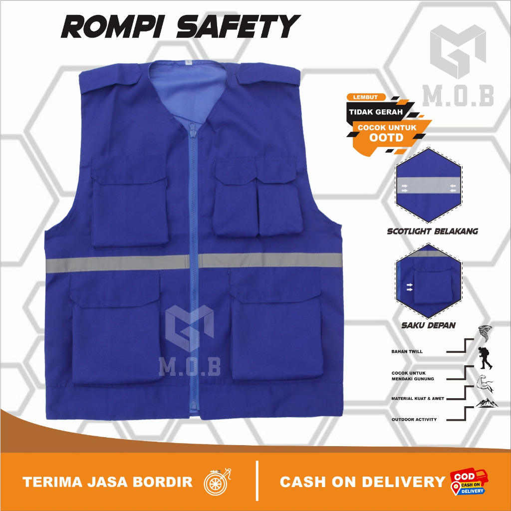 Jual Rompi Proyek Rompi Safety Rompi Tambang Rompi Kain Rompi