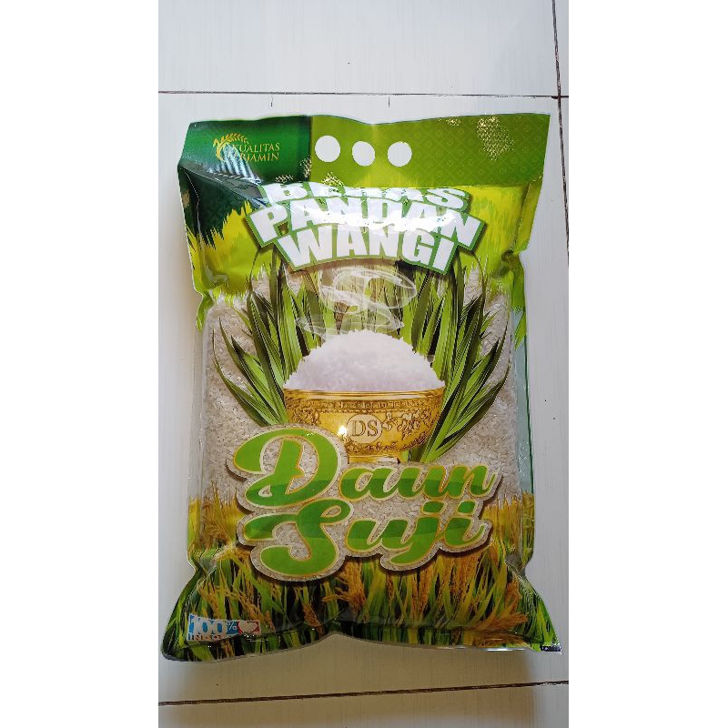 Jual Beras Kemasan Daun Suji Pandan Wangi Isi Bersih Kg Beras Pulen