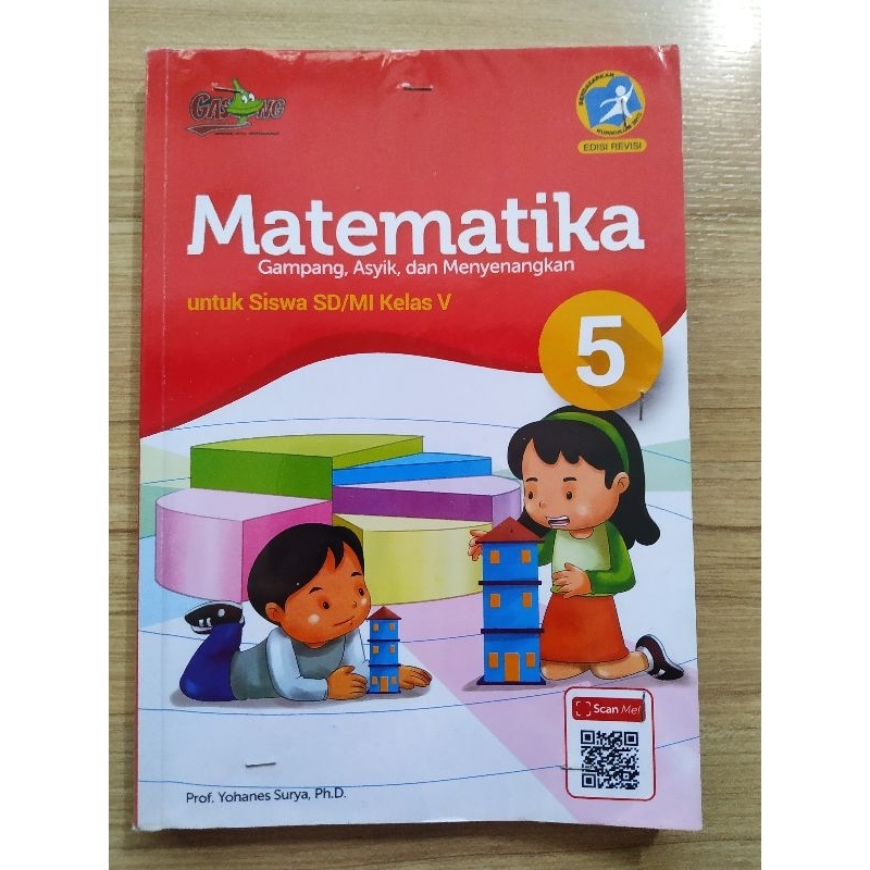 Jual Buku Matematika Gasing Kelas 5 V SD Edisi Revisi Yohanes Surya