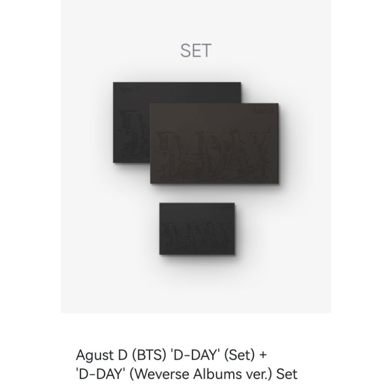 Jual Suga Agust D D Day Album Shopee Indonesia