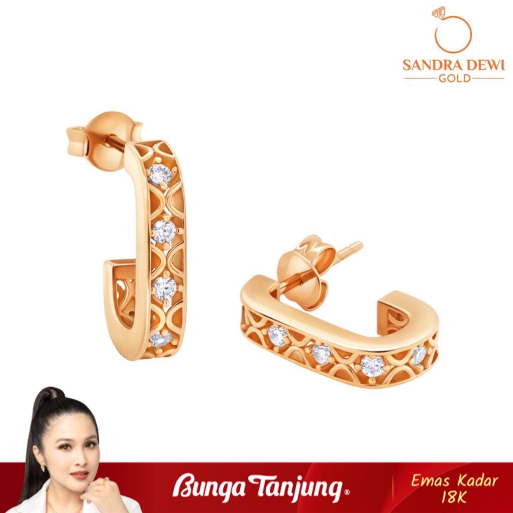 Jual Anting Groove Series A Sandra Dewi Emas K Bunga Tanjung