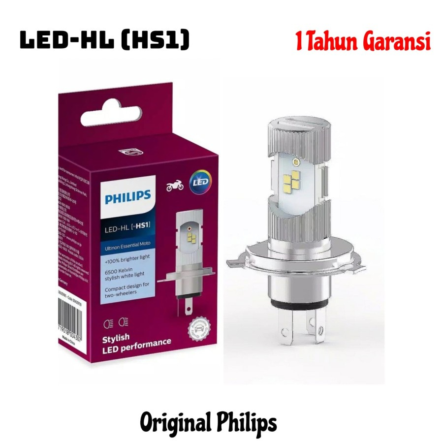 Jual Lampu Depan Motor Led Hl Hs H V Kaki Putih Philips