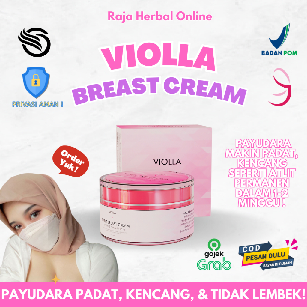 Jual Violla Sweet Breast Cream Bpom Pengecil Payudara Obat Pengecil