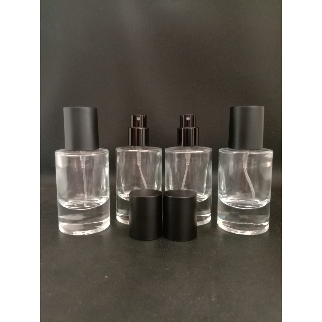 Jual Botol Parfum VRP5513 30ml Drat Putar Tutup Hitam Doft Lusinan