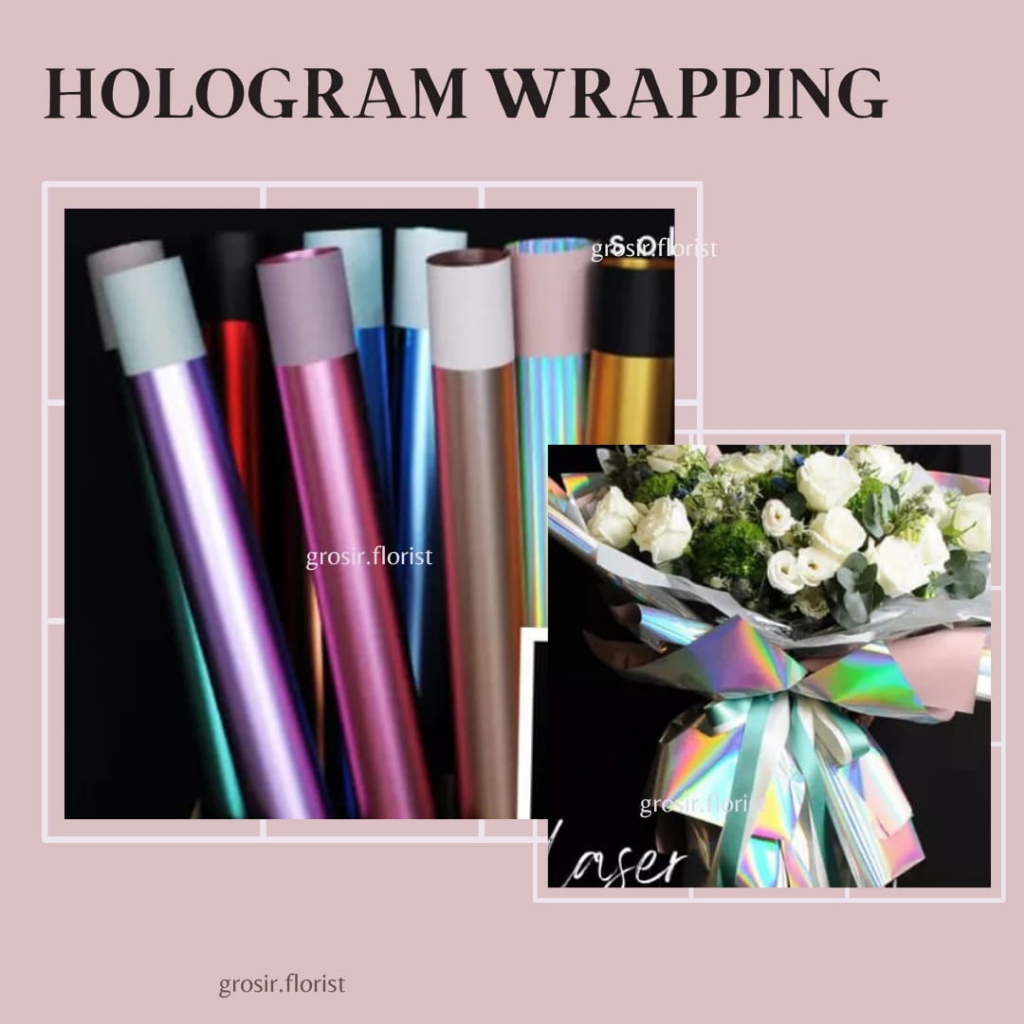 Jual Eco Terlengkap Ecer Hologram Wrapping Paper X Cm Kertas