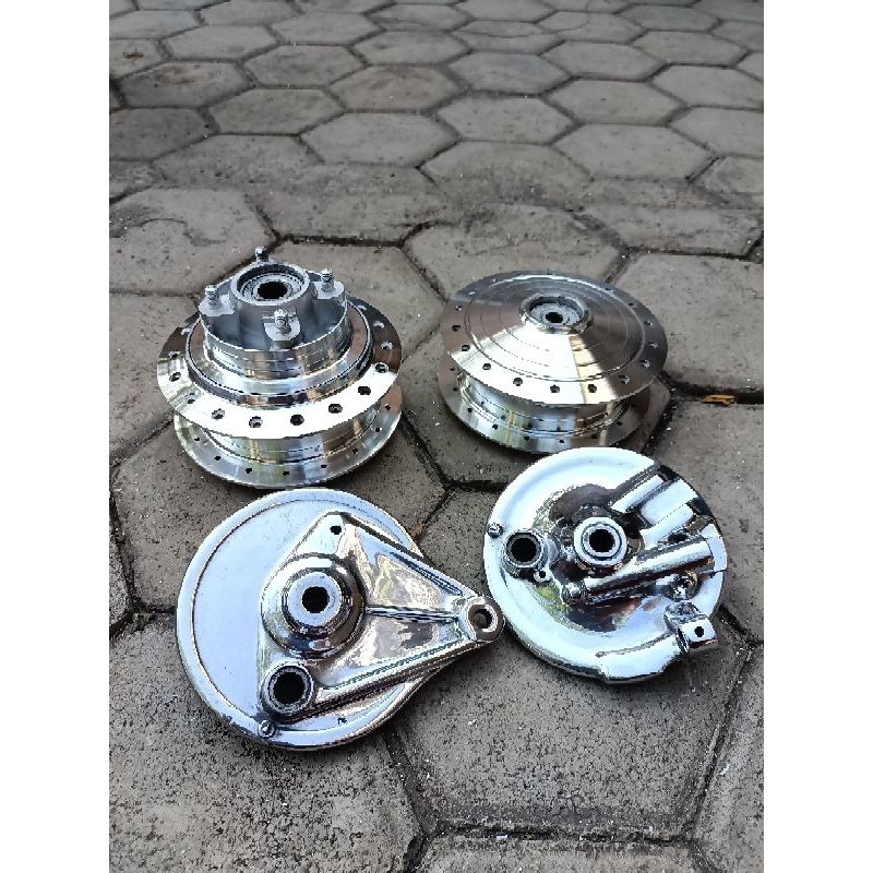 Jual Teromol Set Depan Belakang Kampas Honda Grand Supra Prima C