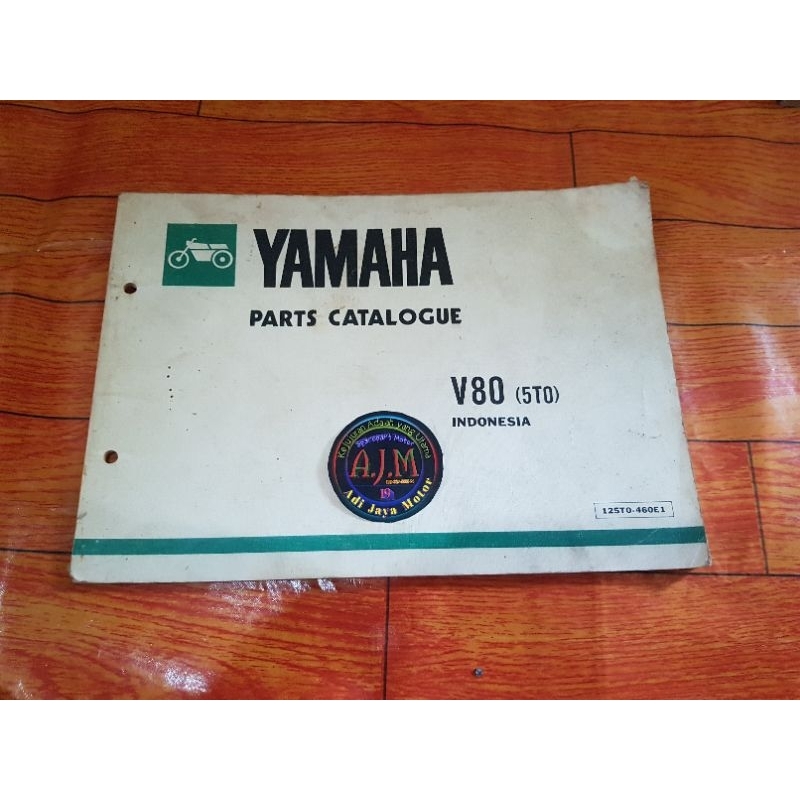 Jual Buku Part Catalog Katalog Copian Yamaha V80 5T0 Shopee Indonesia