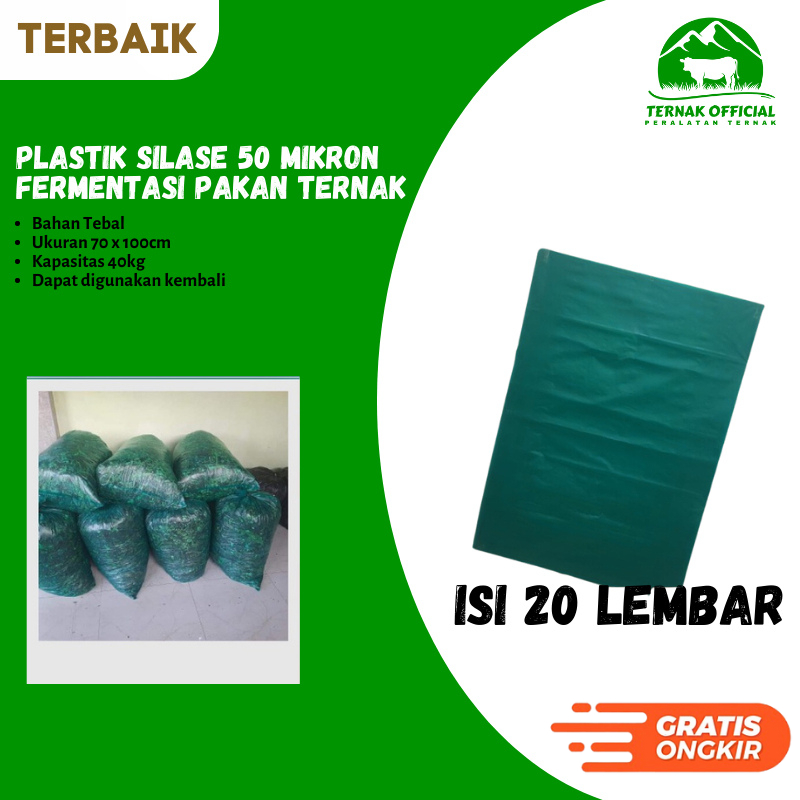 Jual Plastik Silase Pakan Fermentasi Ternak Kambing Domba Sapi Polos