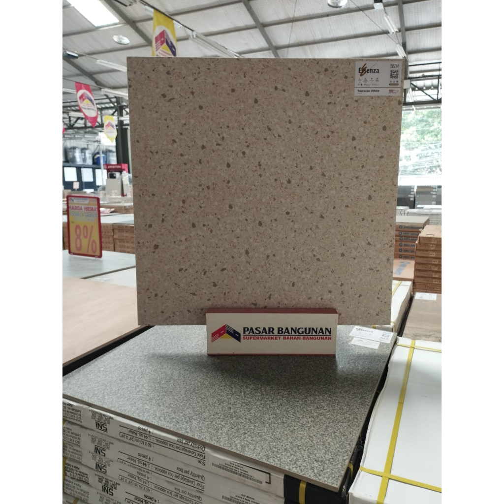 Jual Granit Essenza Terrazzo White X Kw Shopee Indonesia