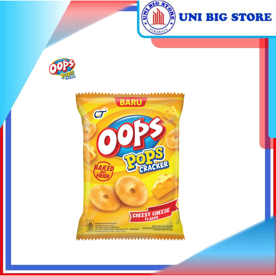 Jual Oops Pops Cheese Crackers Keju Cheesy Gr Kraker Kreker Shopee