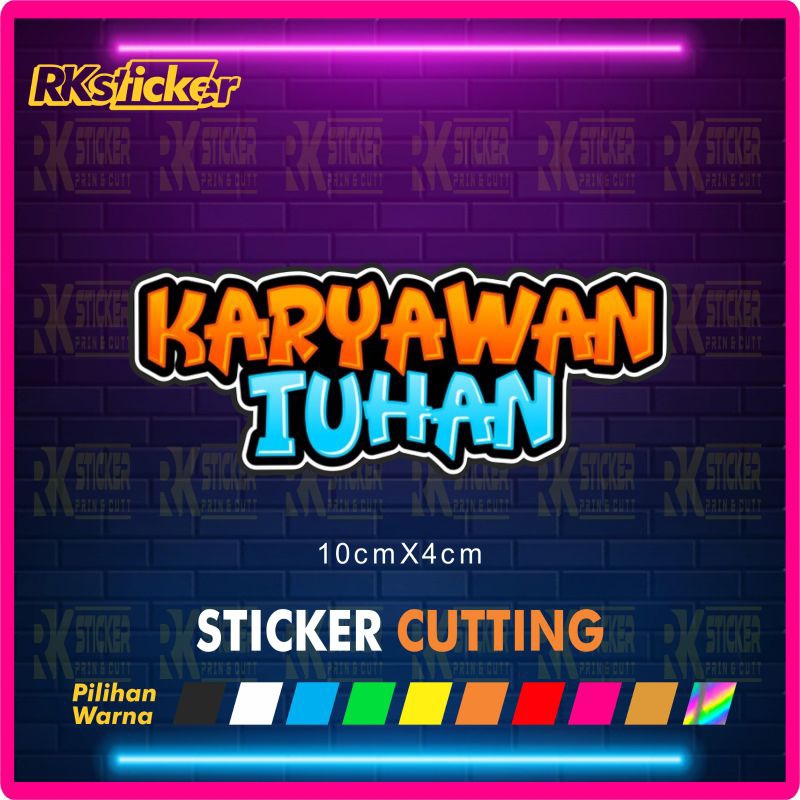 Jual Stiker Karyawan Tuhan Sticker Motor Keren Shopee Indonesia