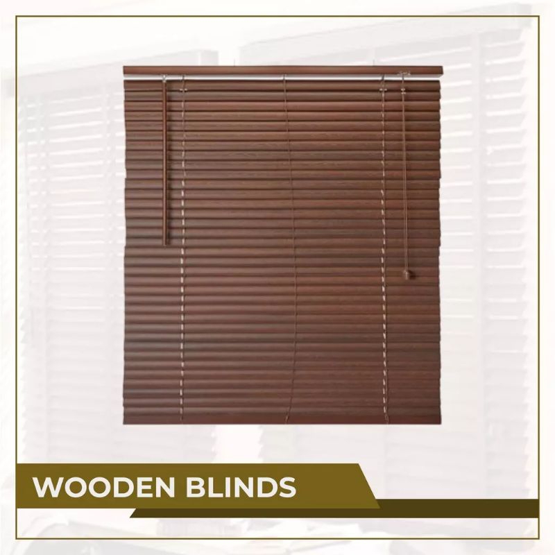 Jual Wooden Blinds Tirai Horizontal Krei Kayu Tirai Kayu Gorden