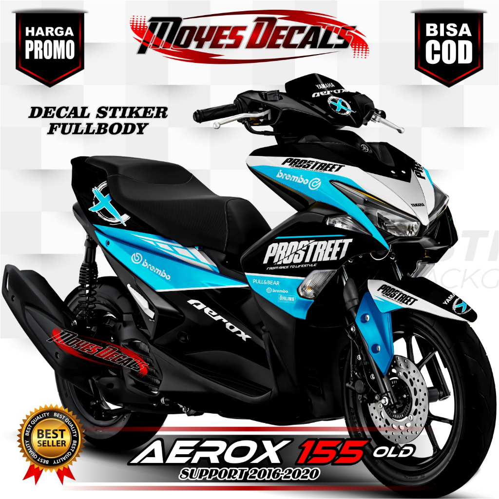 Jual SPARTAN STICKER STRIPING DECAL FULL BODY YAMAHA AEROX MOTIF PRO