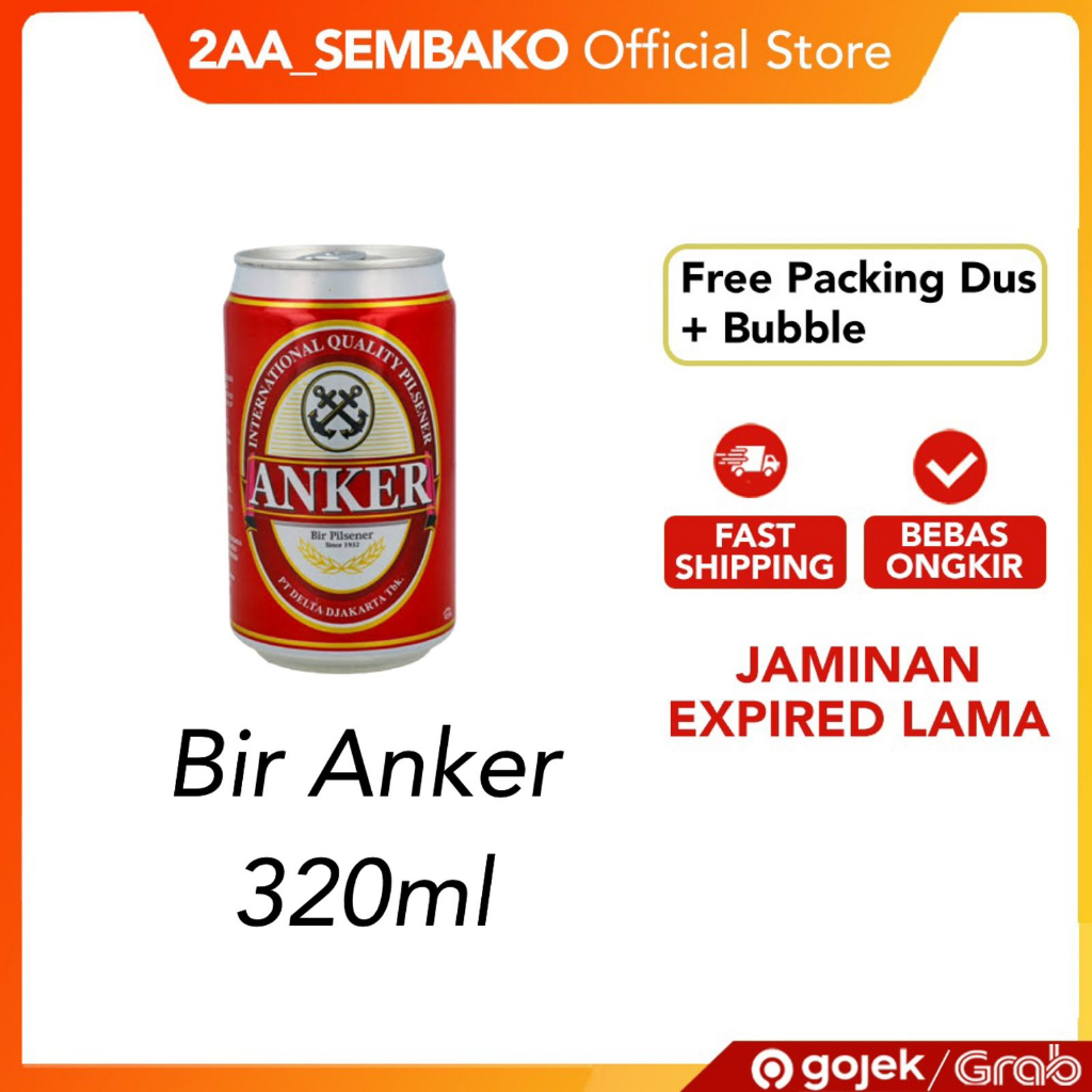 Jual Beer Anker Bir Kaleng 320ml Shopee Indonesia