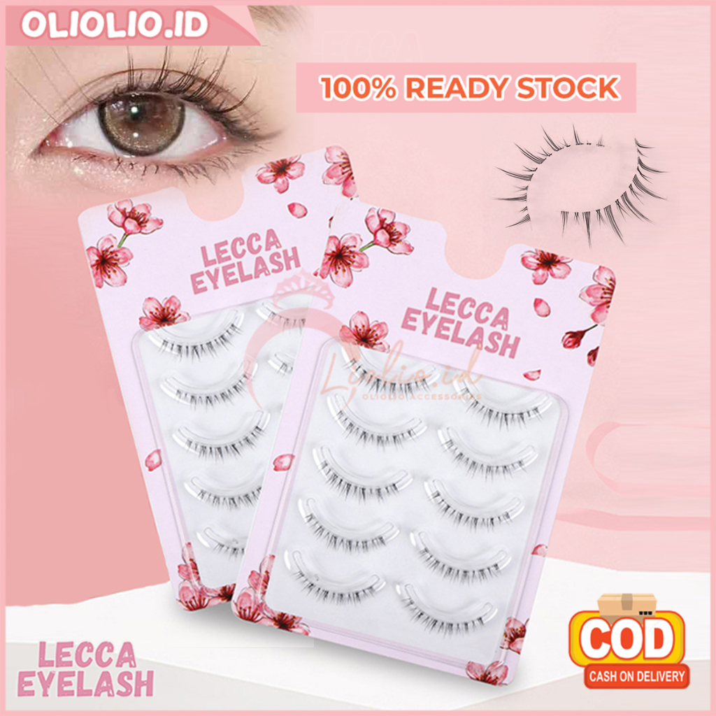 Jual Bulu Mata Palsu Natural Lecca Eyelash Extension Transparan Lentik