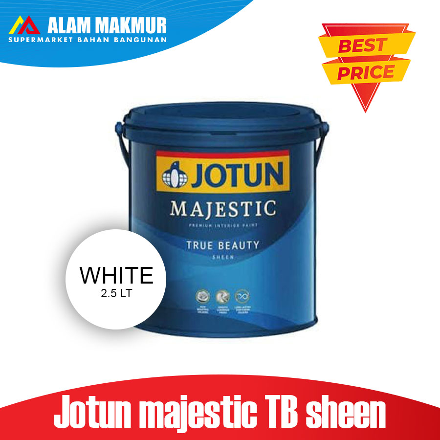 Jual Jotun Majestic True Beauty Sheen Warna Putih Liter