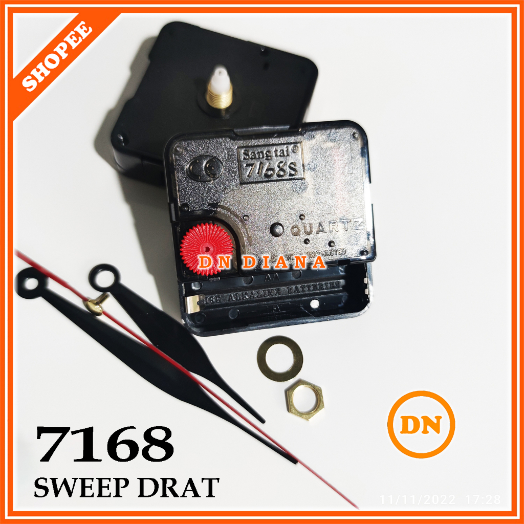 Jual Mesin Jam Dinding Sweep 7168 Mesin Sweep Tanpa Suara Kualitas