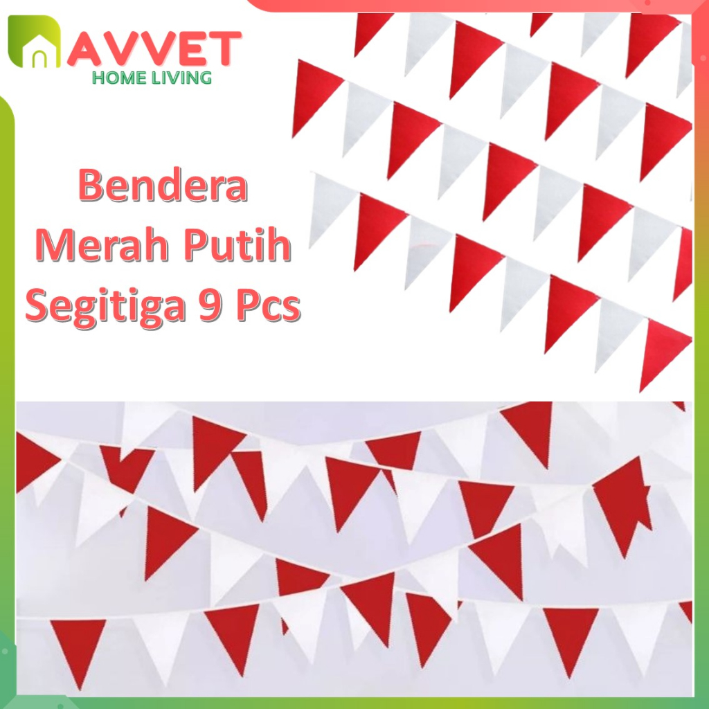 Jual Avvet Banner Bendera Merah Putih Segitiga Pcs Bendera Hut Ri