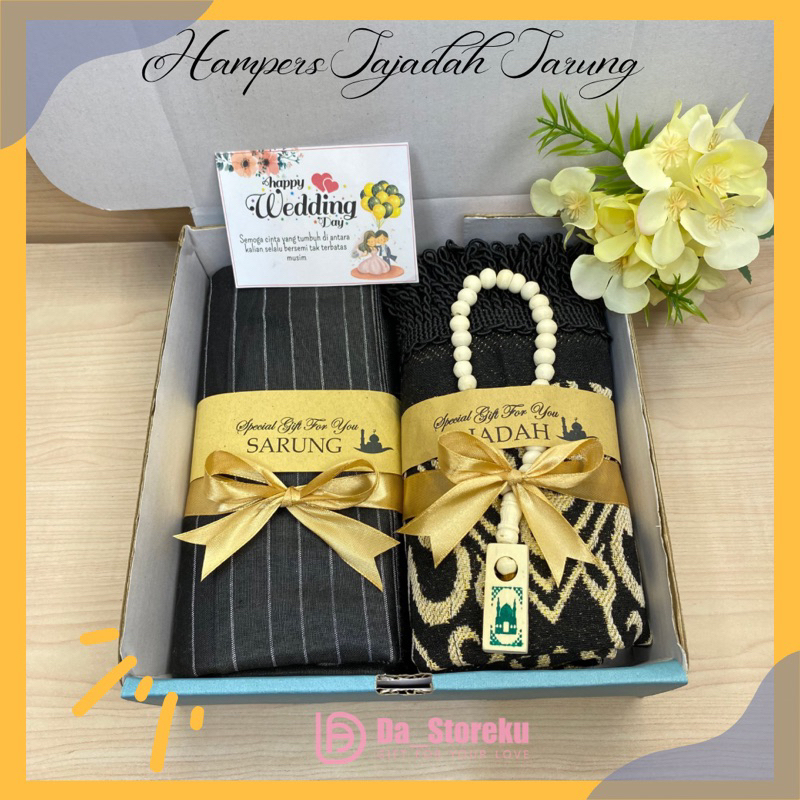 Jual HAMPERS SAJADAH SARUNG TASBIH KADO ULANG TAHUN IDUL FITRI GIFT