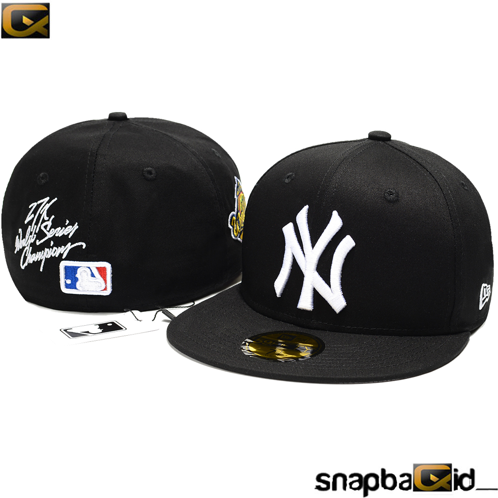 Jual Topi Build Up Ny New York Yankees Black White World Series