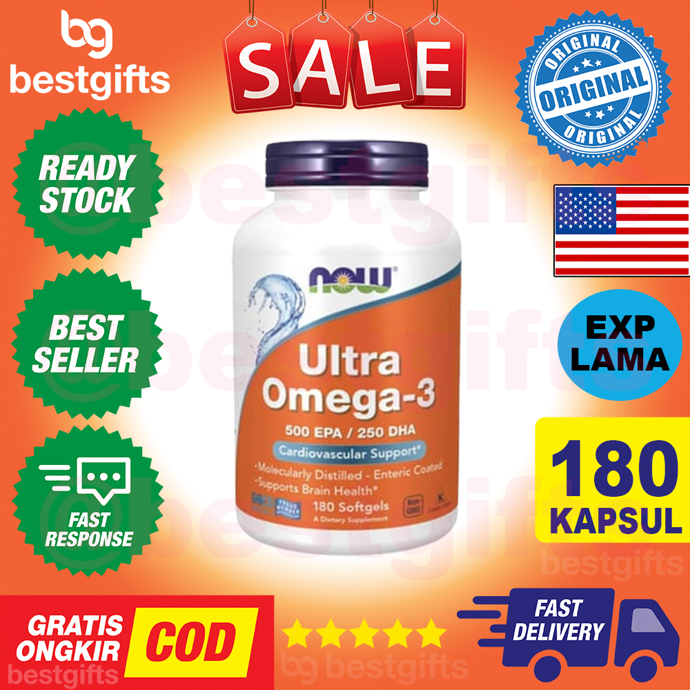 Jual Now Ultra Omega Fish Oil Epa Dha Suplemen Minyak Ikan