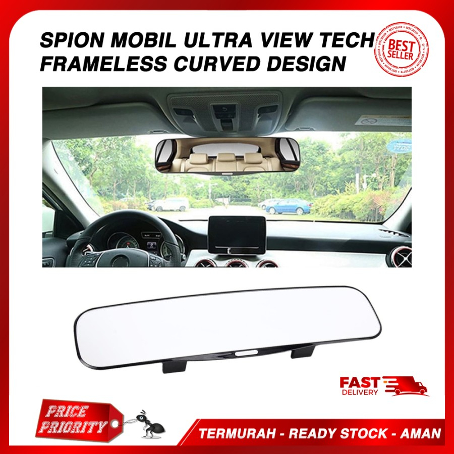 Jual R Kaca Spion Tengah Mobil Frameless Ultra Wide View Curved Design