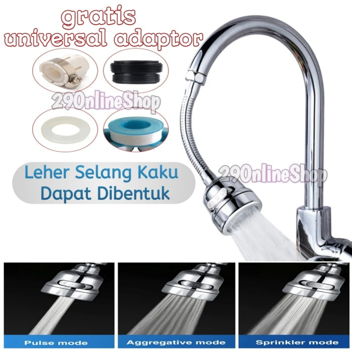 Jual Sambungan Kran Keran Faucet Booster Leher Angsa Fleksibel Kaku