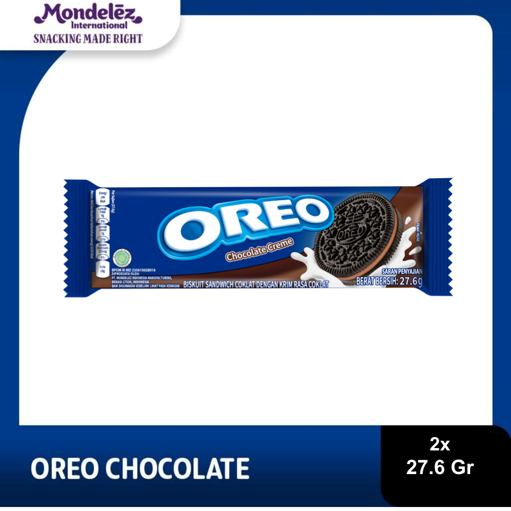 Jual Oreo Biskuit Chocolate Pcs 27 6g Untuk Snack Sekolah Twinpack