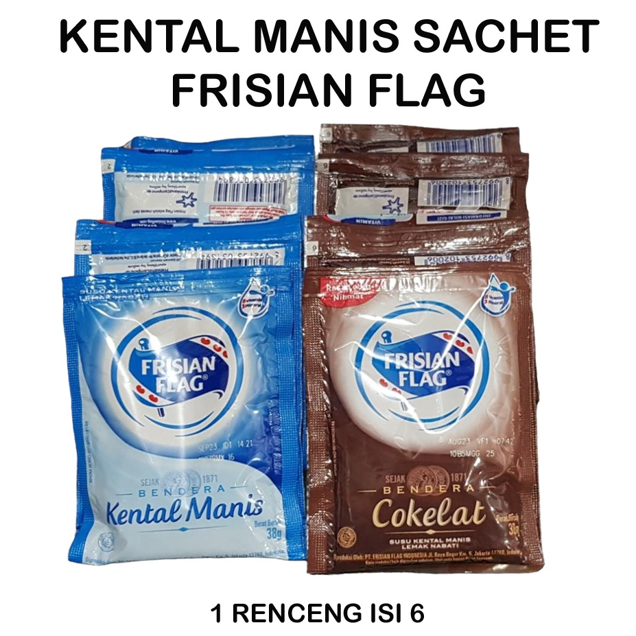 Jual Skm Frisian Flag Susu Kental Manis Bendera Renceng Isi Sachet