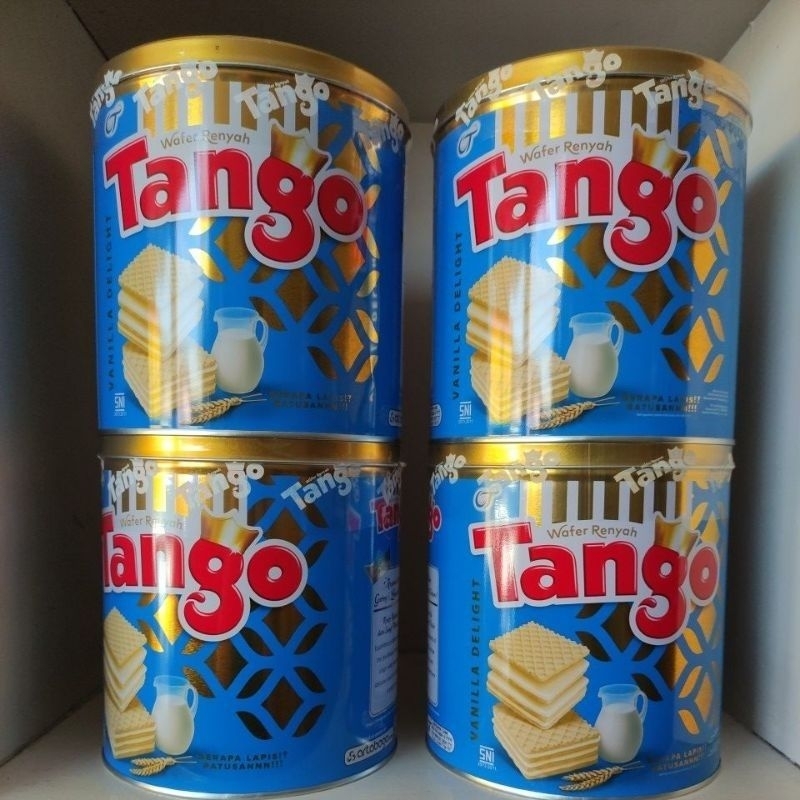 Jual Wafer Tango Kaleng Gram Wafer Tango Coklat Vanilla Cemilan