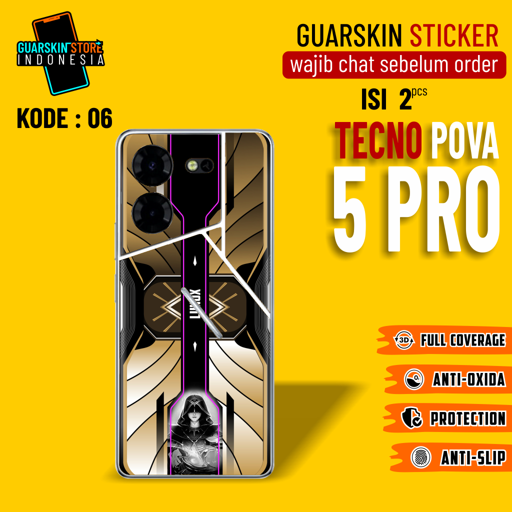 Jual Garskin S Skin Protector Tecno Pova 5 Pro 5G Motif 06 10 Bisa