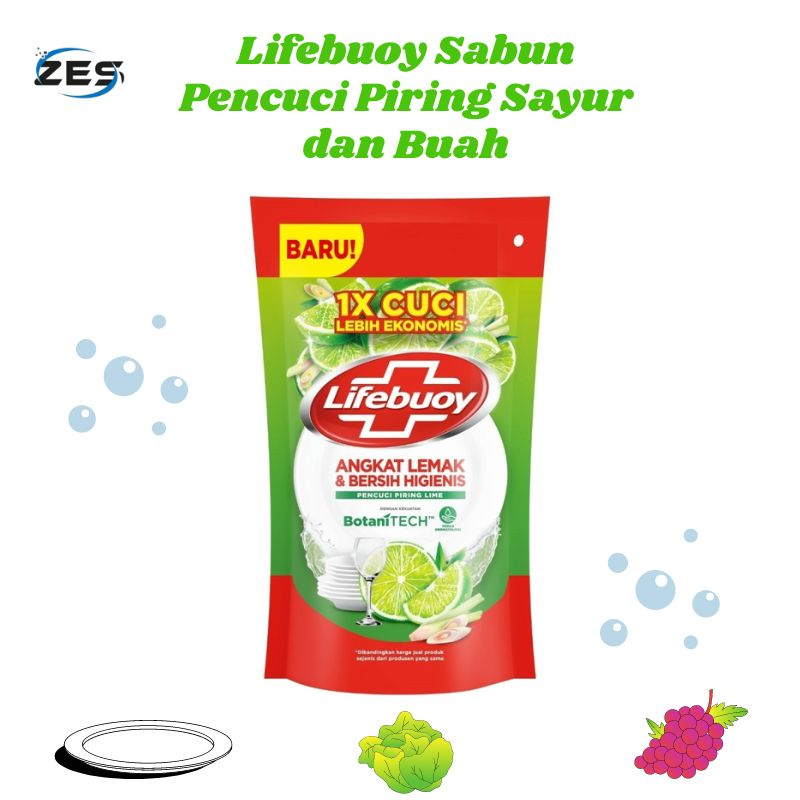 Jual LF40 Lifebuoy Refill Sabun Cuci Piring Dan Buah Kemasan 235mL