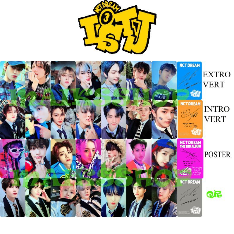 Jual Nct Dream Istj Photocard Kpop Shopee Indonesia