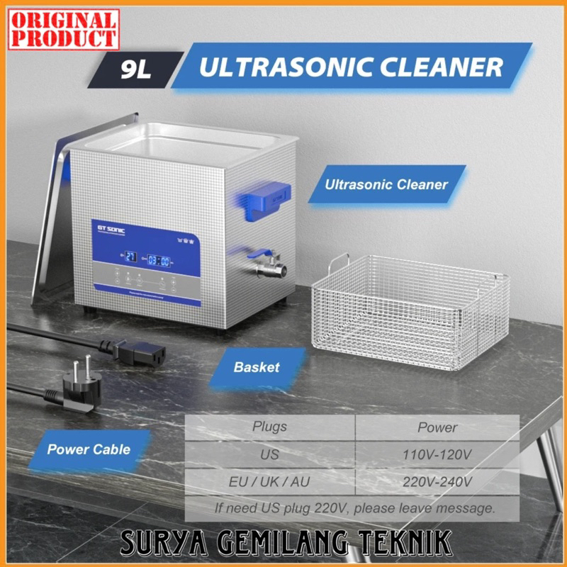 Jual Ultrasonic Cleaner 9 Liter GT SONIC R9 9L Degas Ultrasonik