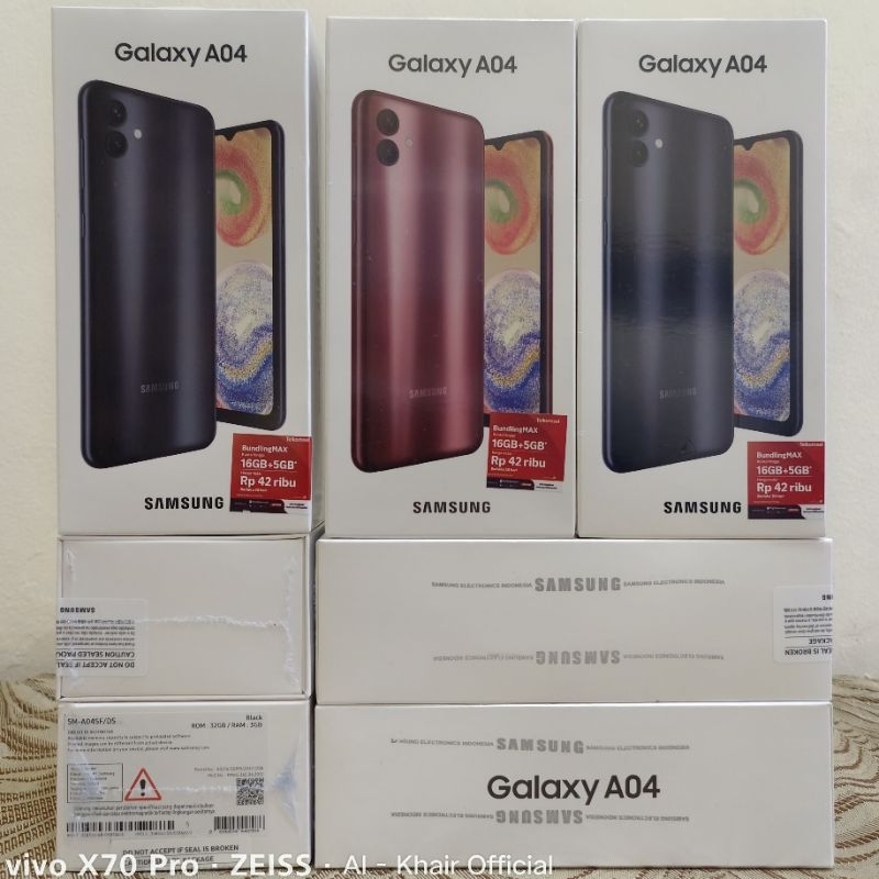 Jual SAMSUNG GALAXY A04 4 64 GB GARANSI RESMI NO REPACK FRESH SEGEL