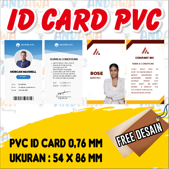 Jual Cetak Id Card Custom Desain Shopee Indonesia