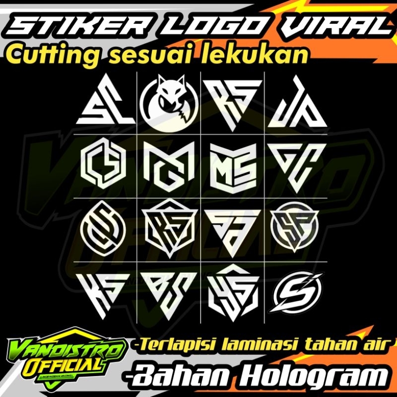 Jual Stiker Logo Stiker Viral Stiker Kata Kata Stiker Motor