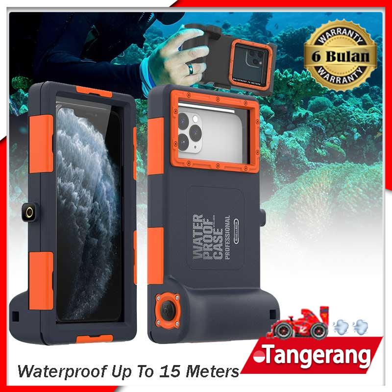 Jual Shellbox Waterproof Phone Case Drift Diving Swimming Deep Diving