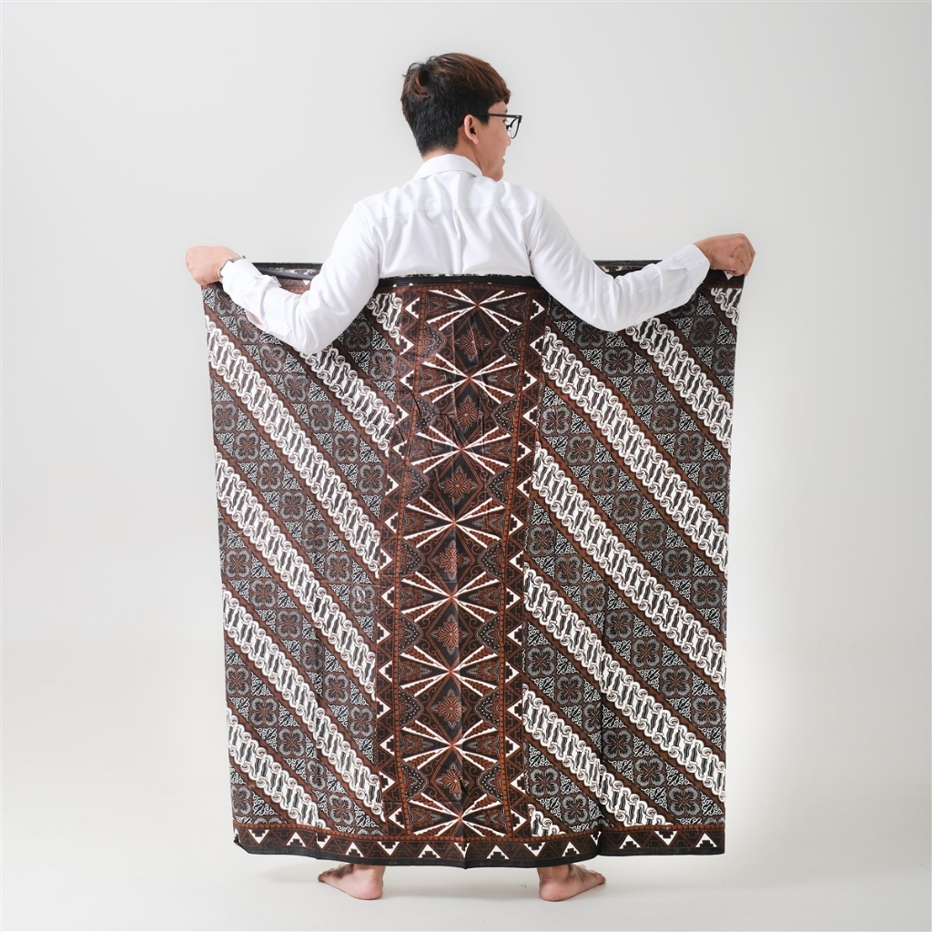 Jual Sarung Batik Goyor Dewasa Seno Kotak Coklat X Batik